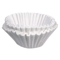 BUNN Commercial Coffee Filters, 10 gal Urn Style, Flat Bottom, 25/Cluster, 10 Clusters/Carton