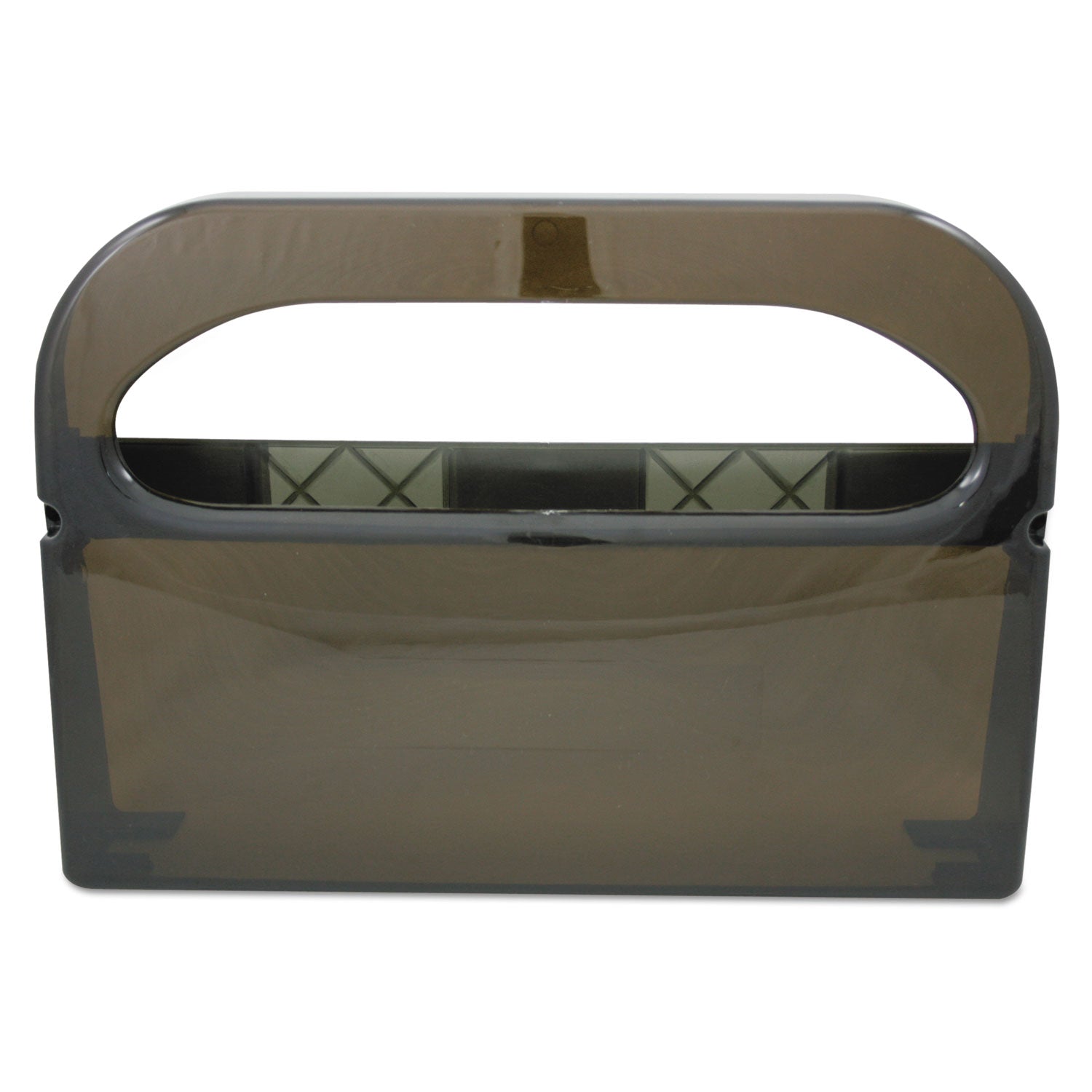 HOSPECO Health Gards Toilet Seat Cover Dispenser, Half-Fold, 16 x 3.25 x 11.5, Smoke