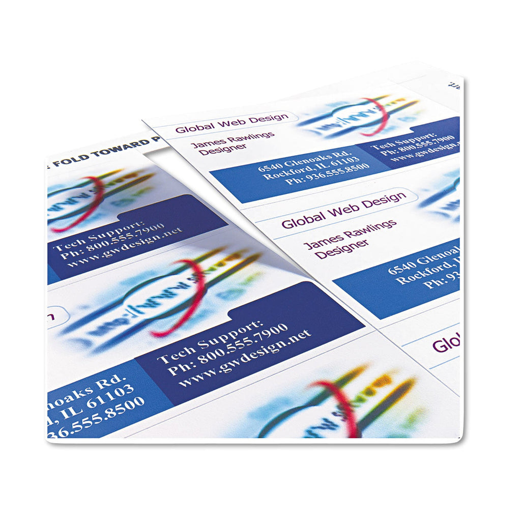 Avery True Print Clean Edge Business Cards, Inkjet, 2 x 3.5, White, 200 Cards, 10 Cards/Sheet, 20 Sheets/Pack