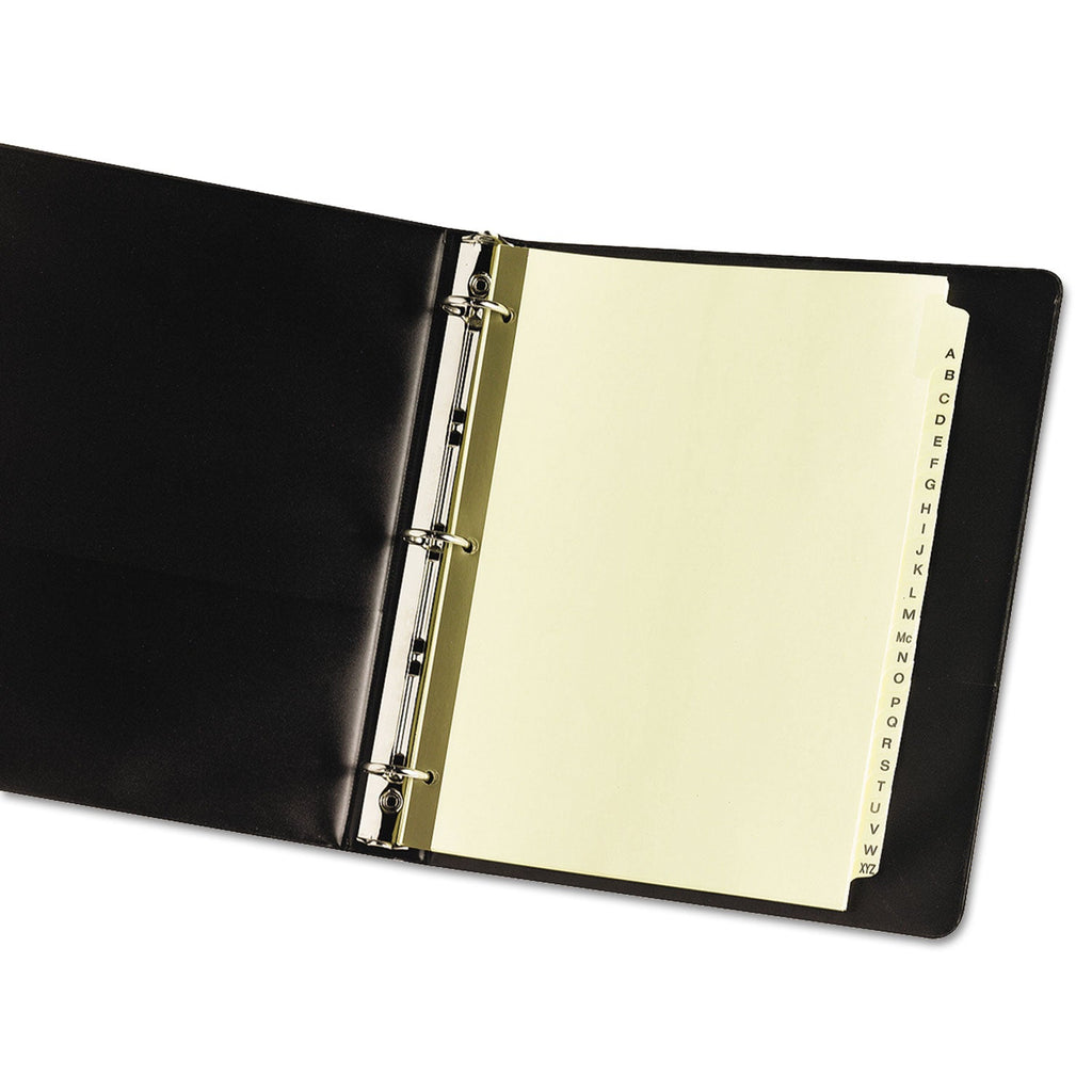 Avery Preprinted Laminated Tab Dividers with Gold Reinforced Binding Edge, 25-Tab, A to Z, 11 x 8.5, Buff, 1 Set