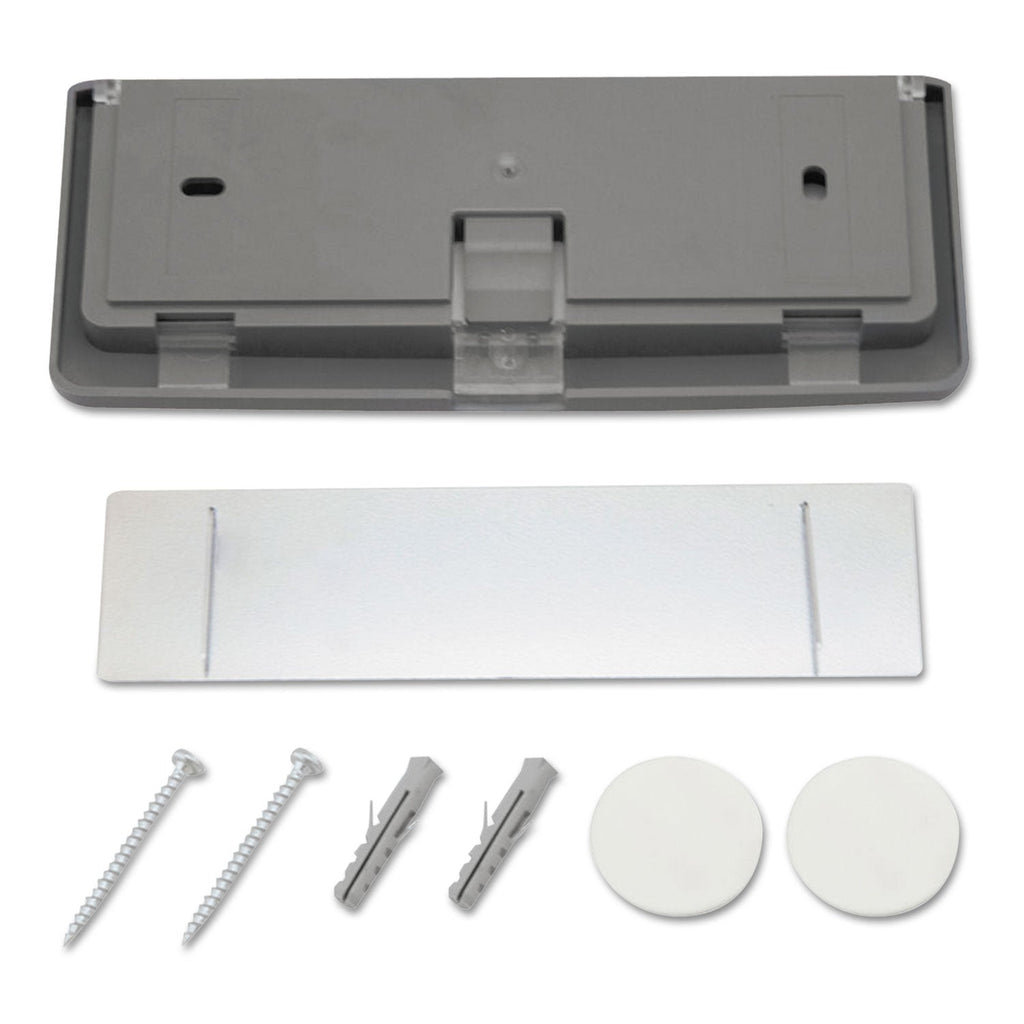 Durable Click Sign Holder For Interior Walls, 6.75 x 0.63 x 5.13, Gray