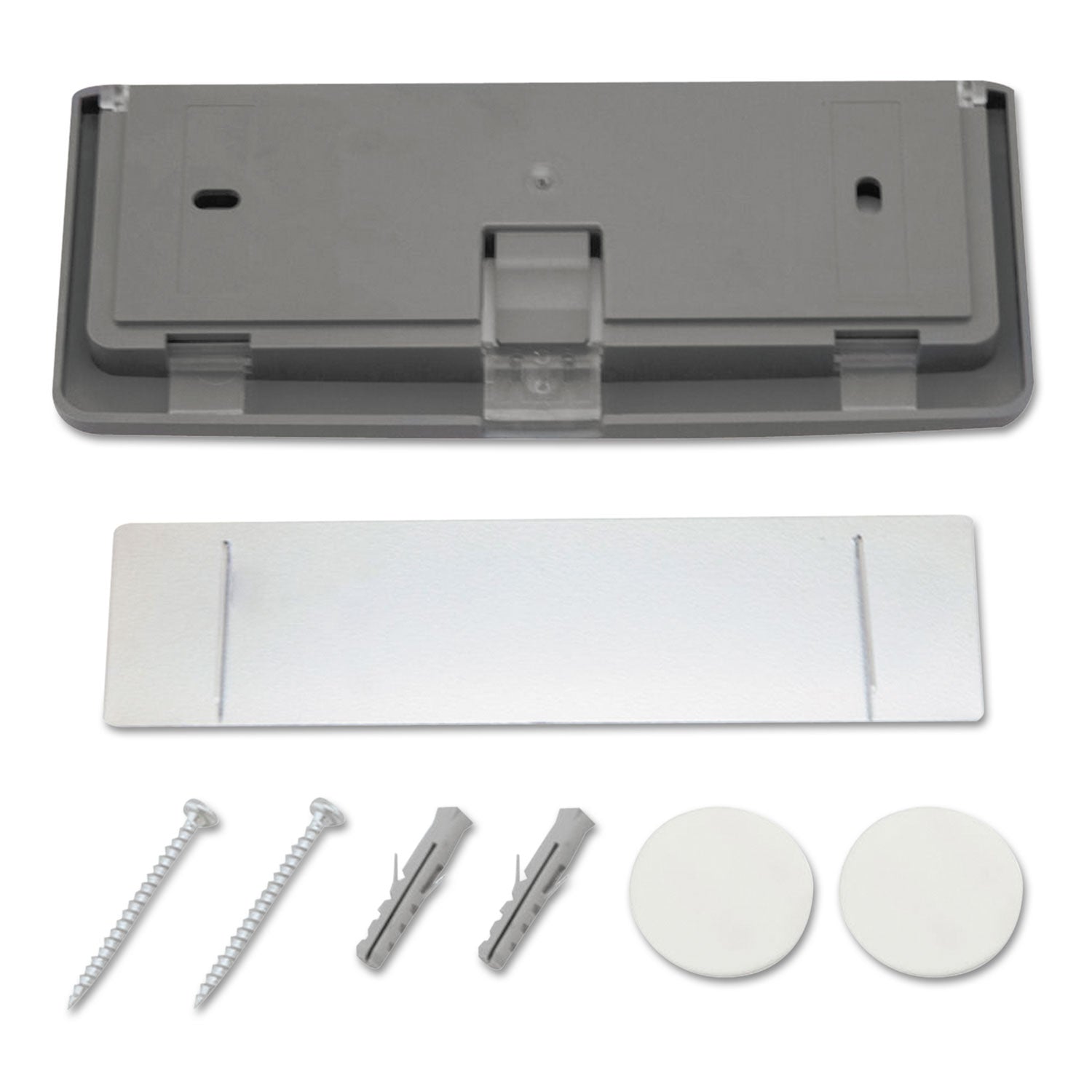Durable Click Sign Holder For Interior Walls, 6.75 x 0.63 x 5.13, Gray