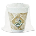 Dart Cafe G Foam Hot/Cold Cups, 8 oz, Brown/Green/White, Individually Wrapped, 45/Sleeve, 20 Sleeves/Carton