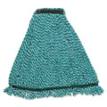Rubbermaid Web Foot String Mop Heads, Microfiber, Green, Medium, 1-in. Green Headband