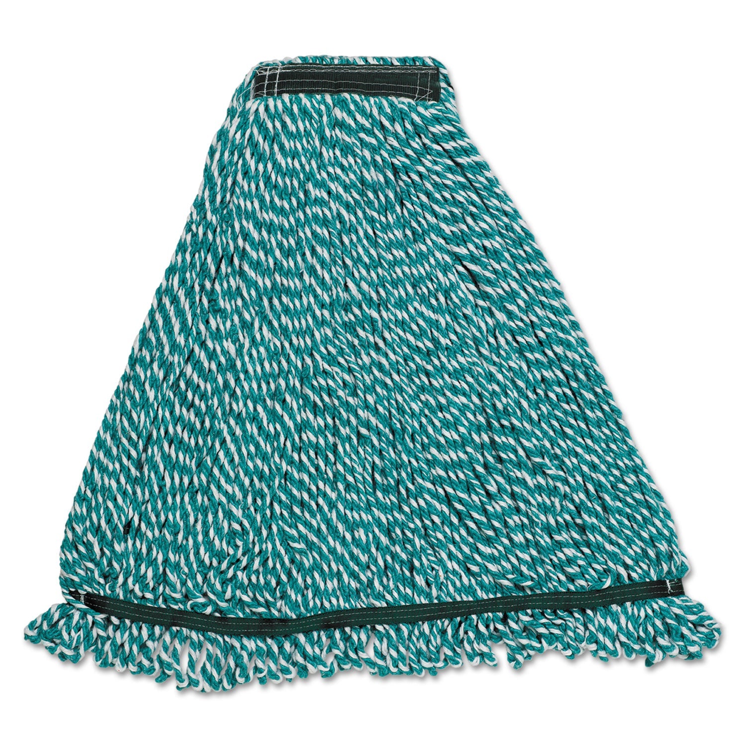Rubbermaid Web Foot String Mop Heads, Microfiber, Green, Medium, 1-in. Green Headband