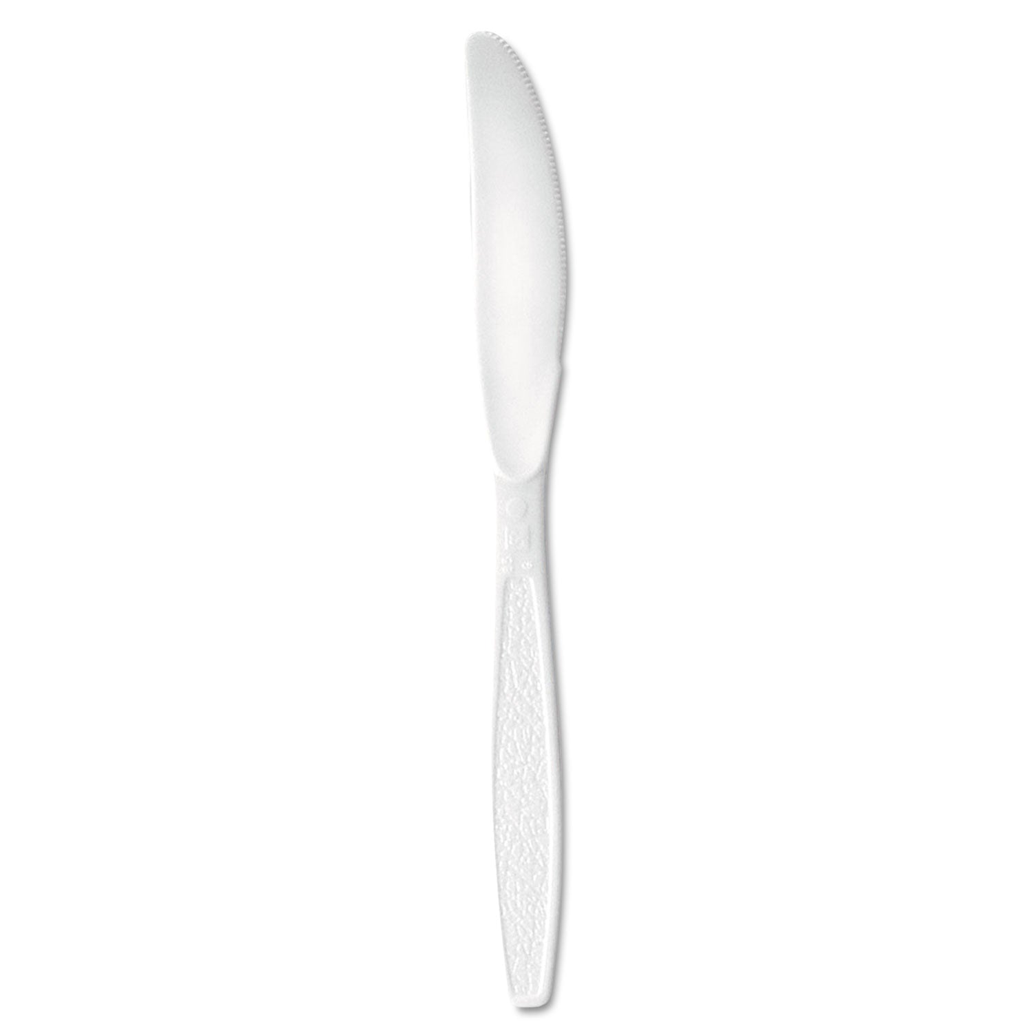 Dart Extra-Heavy Polystyrene Knives, White, Guildware Design, Bulk, 1,000/Case