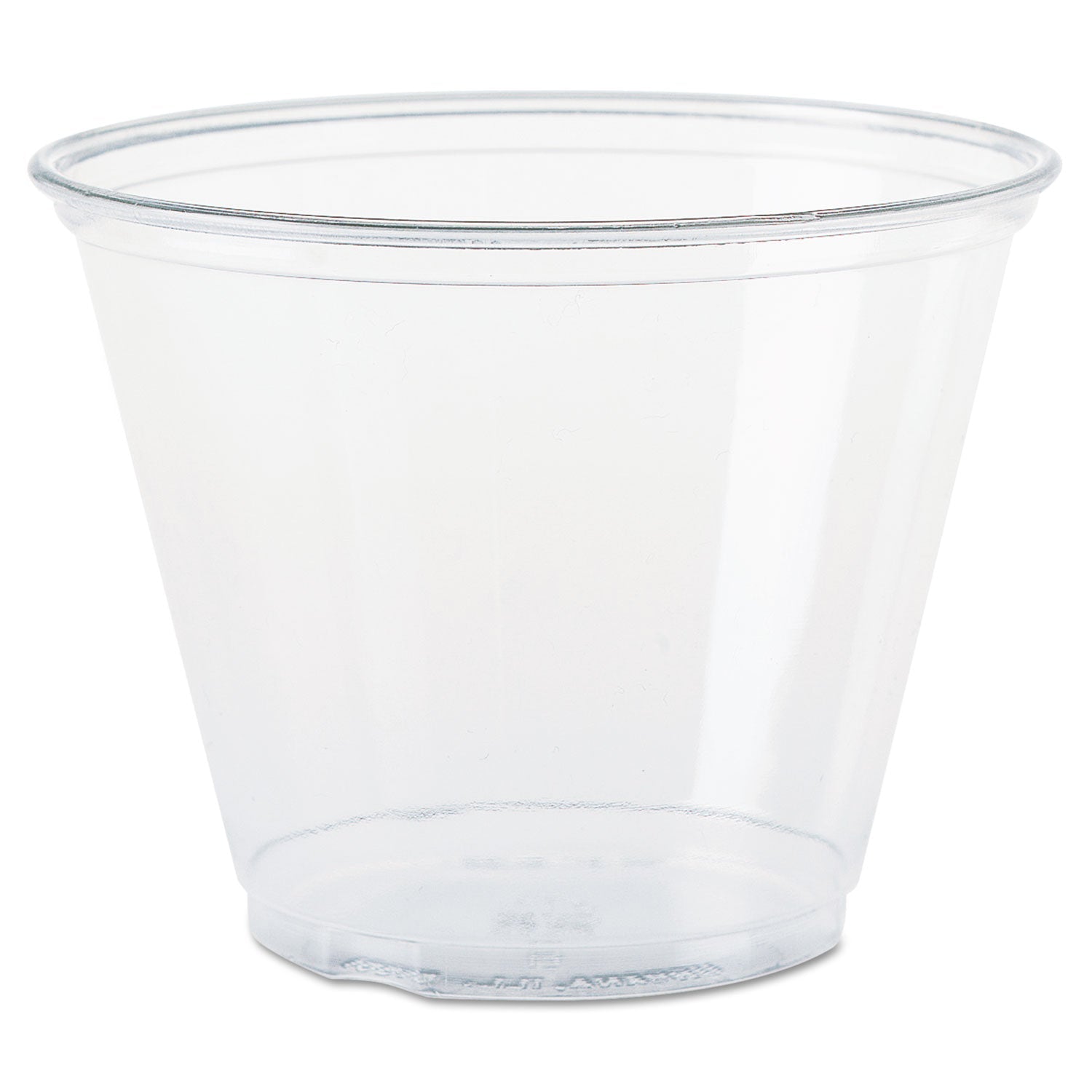 Dart Ultra Clear PET Cups, 9 oz, Squat, 50/Bag, 20 Bags/Carton