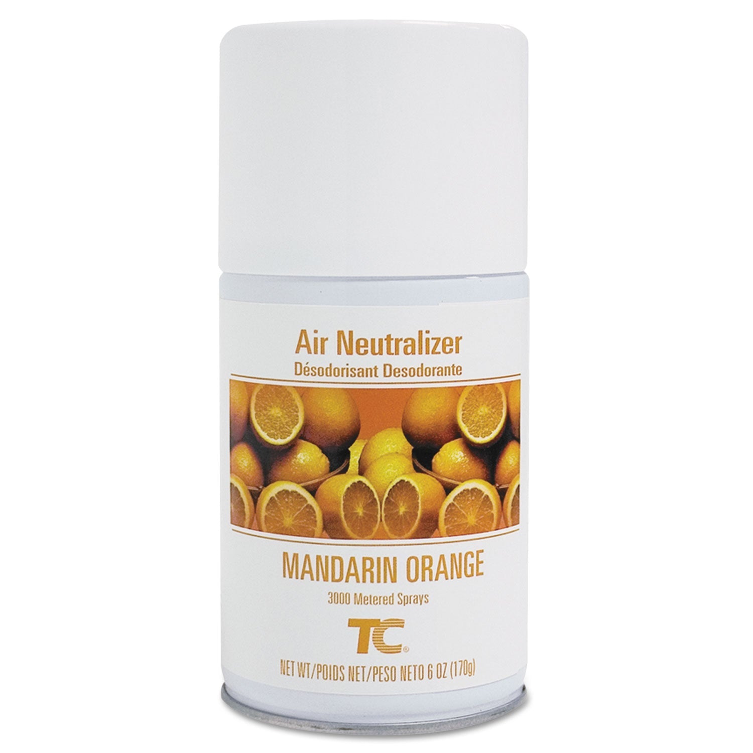 Rubbermaid TC Standard Aerosol Refill, Mandarin Orange, 6 oz Aerosol Spray, 12/Carton