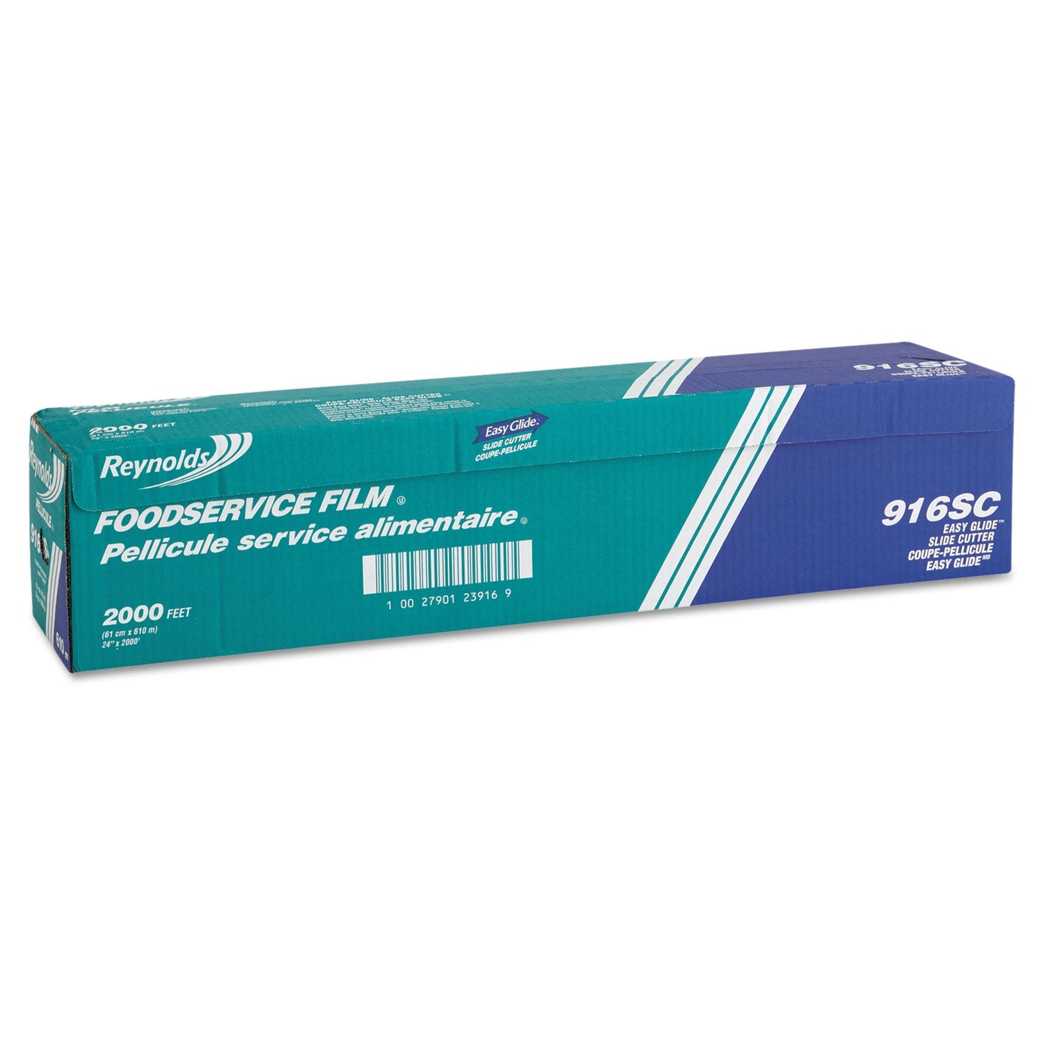 Reynolds Wrap PVC Film Roll with Cutter Box, 24" x 2,000 ft, Clear