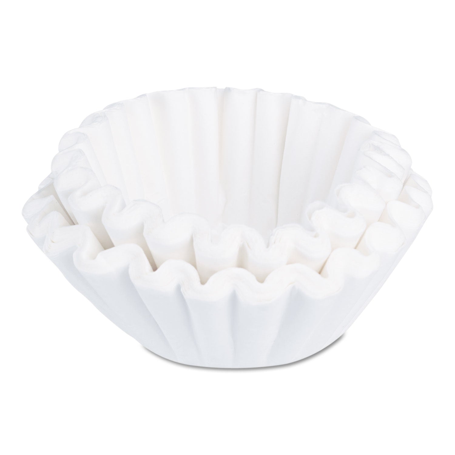 BUNN Coffee/Tea Brewer Dual Purpose Filters, 1.5 gal Urn Style, Flat Bottom, 50/Cluster, 10 Clusters/Carton