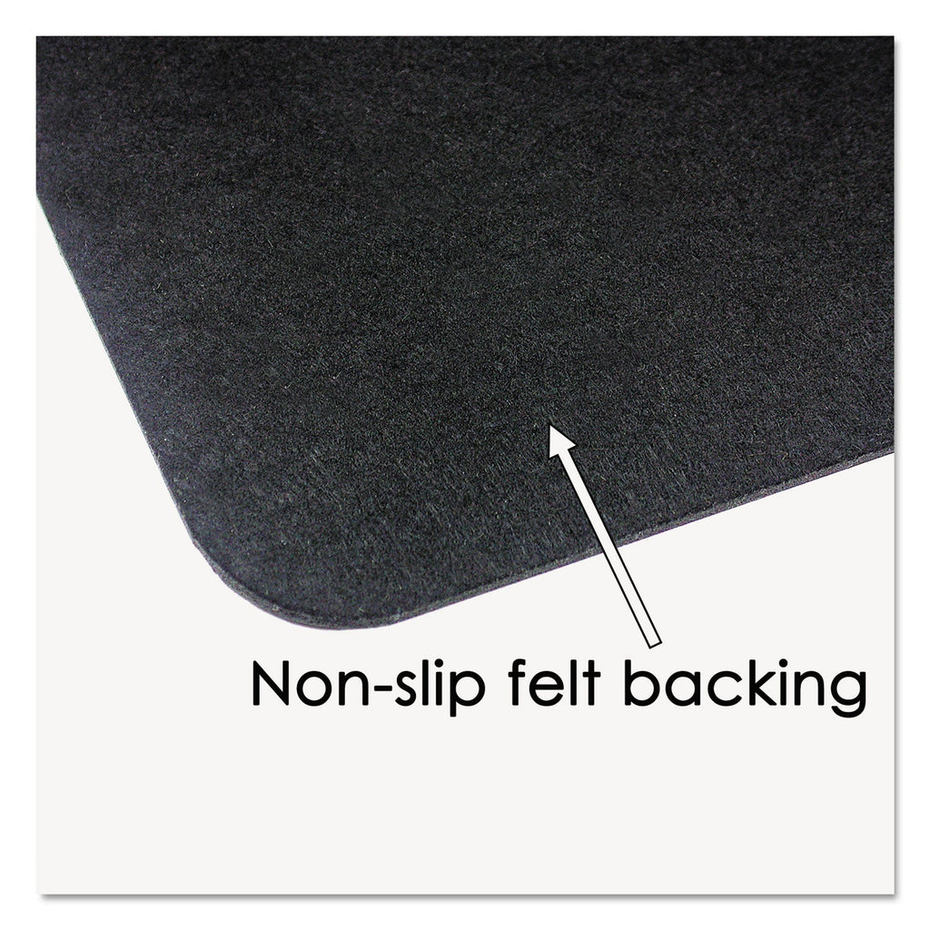 Artistic Leather Desk Pad with Coaster, 20 x 36, Black