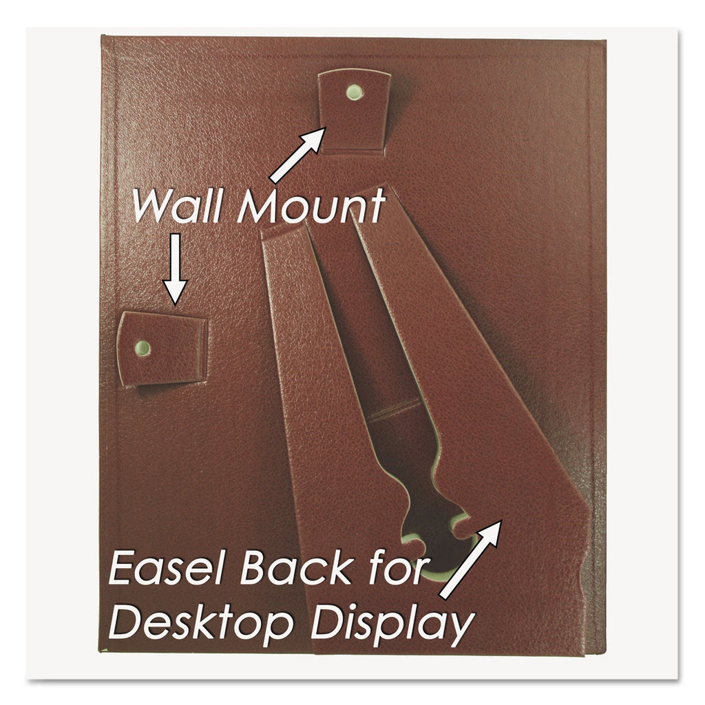 NuDell Leatherette Document Frame, 8.5 x 11, Burgundy, Pack of Two