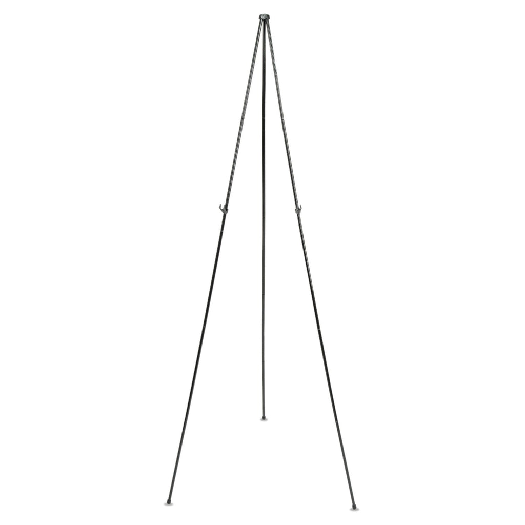 Quartet Full Size Instant Easel, 62.38" Maximum Height, Steel, Black