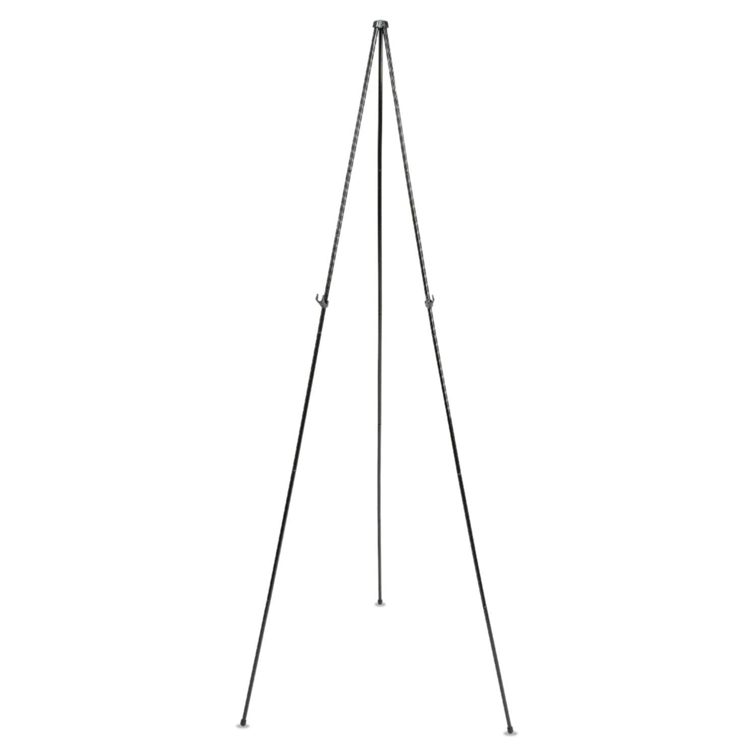 Quartet Full Size Instant Easel, 62.38" Maximum Height, Steel, Black