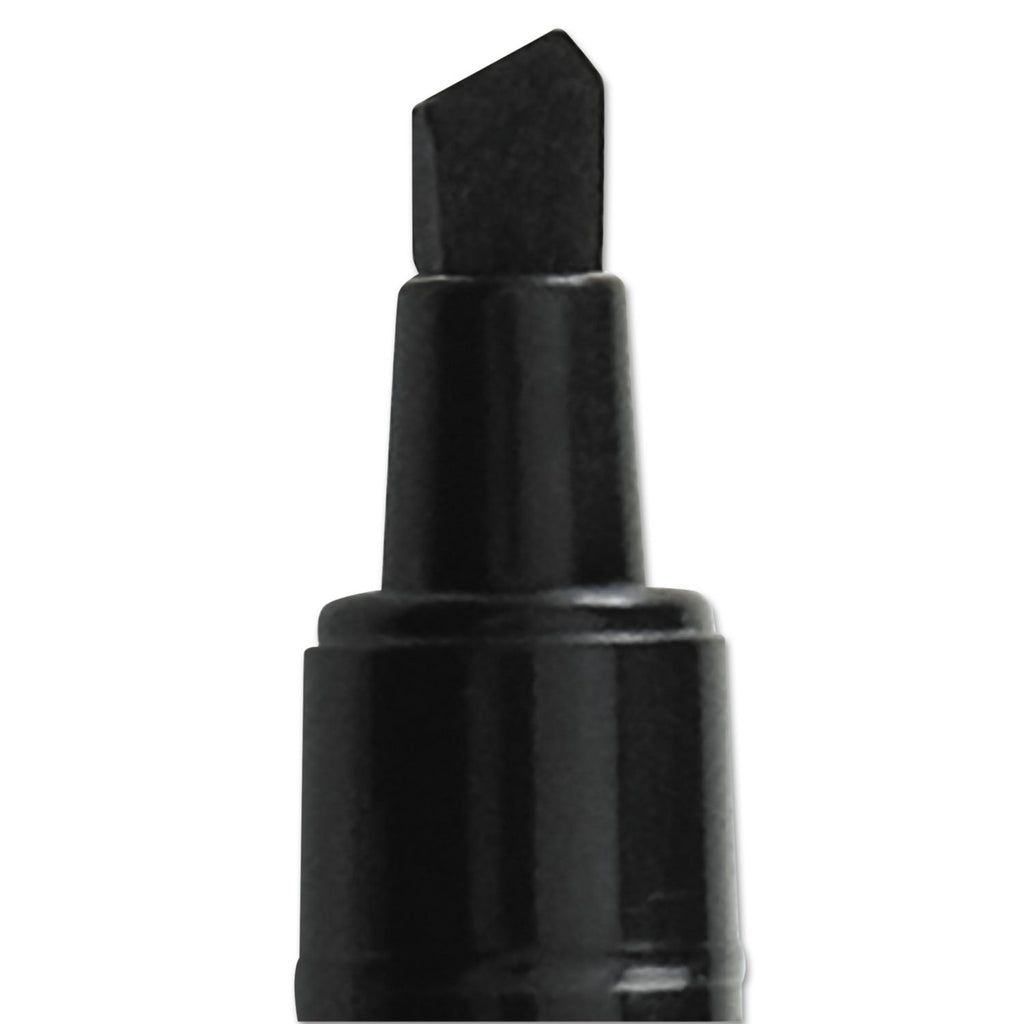 Quartet EnduraGlide Dry Erase Marker, Broad Chisel Tip, Black, Dozen