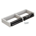 Bobrick ClassicSeries Toilet Tissue Dispenser for Two Rolls, 12.5 x 4 86 x 1.5, Satin Finish Cast Aluminum