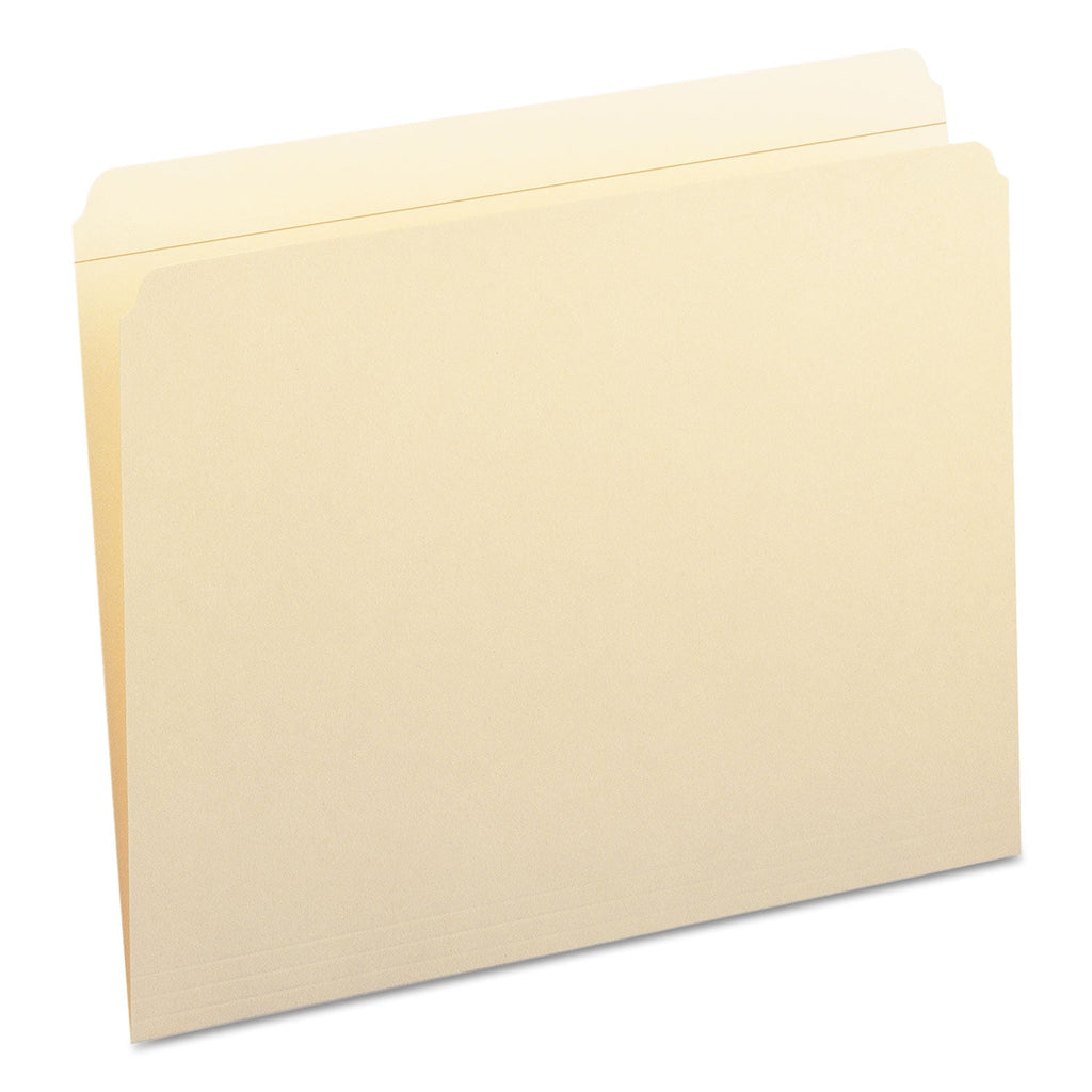 Smead Top Tab Fastener Folders, Straight Tab, 1 Fastener, Letter Size, 11-pt Manila Exterior, 50/Box