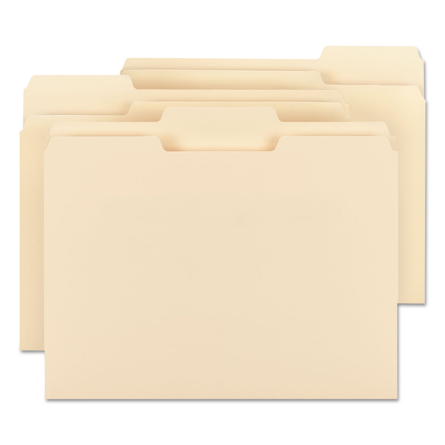 Smead Manila File Folders, 1/3-Cut Tabs: Assorted, Letter Size, 0.75" Expansion, Manila, 100/Box