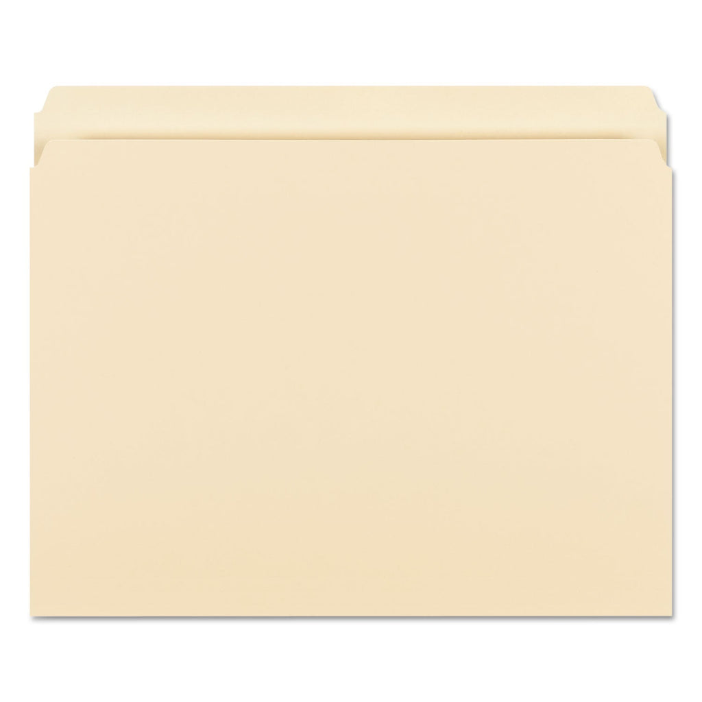 Smead Manila File Folders, Straight Tabs, Letter Size, 0.75" Expansion, Manila, 100/Box