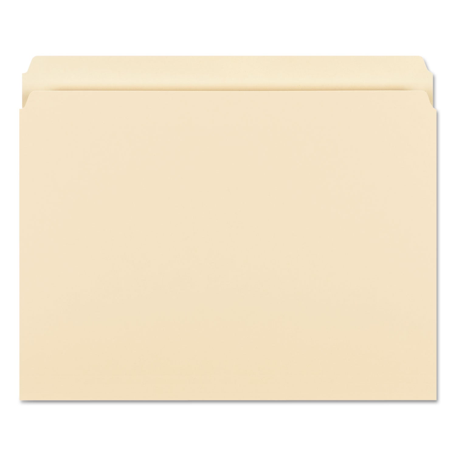 Smead Manila File Folders, Straight Tabs, Letter Size, 0.75" Expansion, Manila, 100/Box