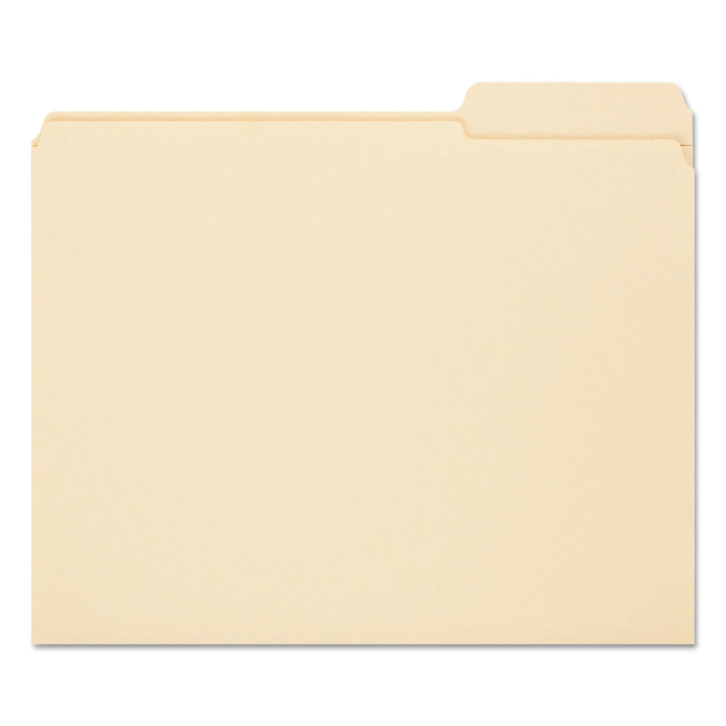 Smead Reinforced Tab Manila File Folders, 1/3-Cut Tabs: Right Position, Letter Size, 0.75" Expansion, 11-pt Manila, 100/Box