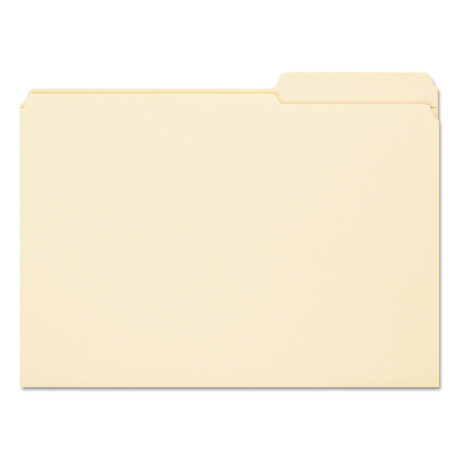 Smead Reinforced Guide Height File Folders, 2/5-Cut Tabs: Right Position, Legal Size, 0.75" Expansion, Manila, 100/Box