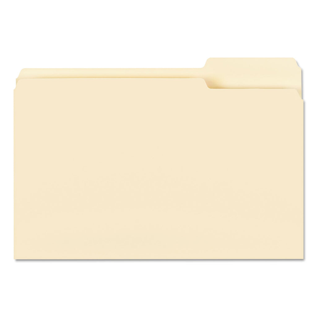 Smead Manila File Folders, 1/3-Cut Tabs: Right Position, Legal Size, 0.75" Expansion, Manila, 100/Box
