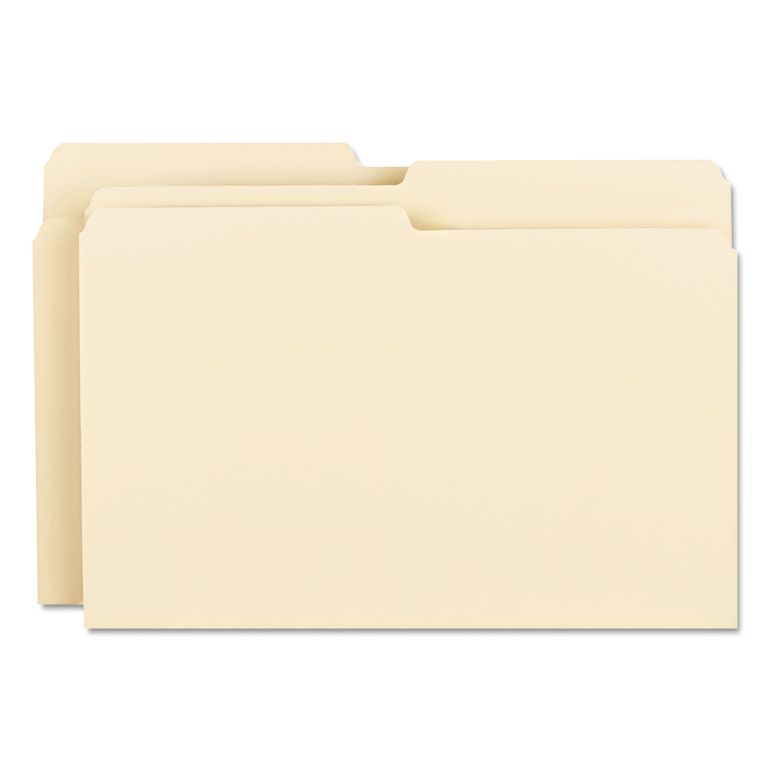Smead Manila File Folders, 1/2-Cut Tabs: Assorted, Legal Size, 0.75" Expansion, Manila, 100/Box