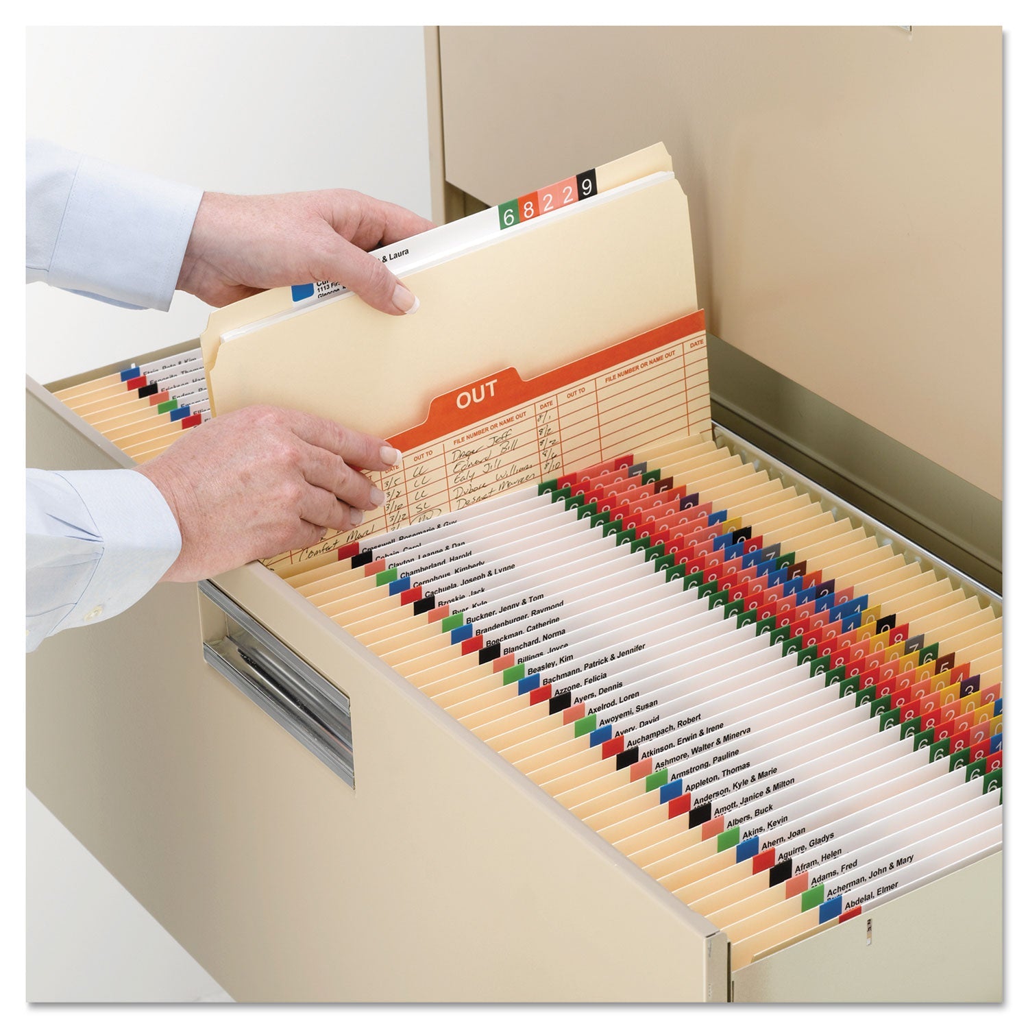 Smead Manila File Folders, Straight Tabs, Legal Size, 0.75" Expansion, Manila, 100/Box