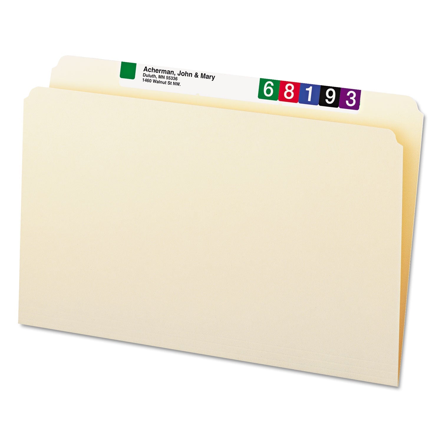 Smead Manila File Folders, Straight Tabs, Legal Size, 0.75" Expansion, Manila, 100/Box