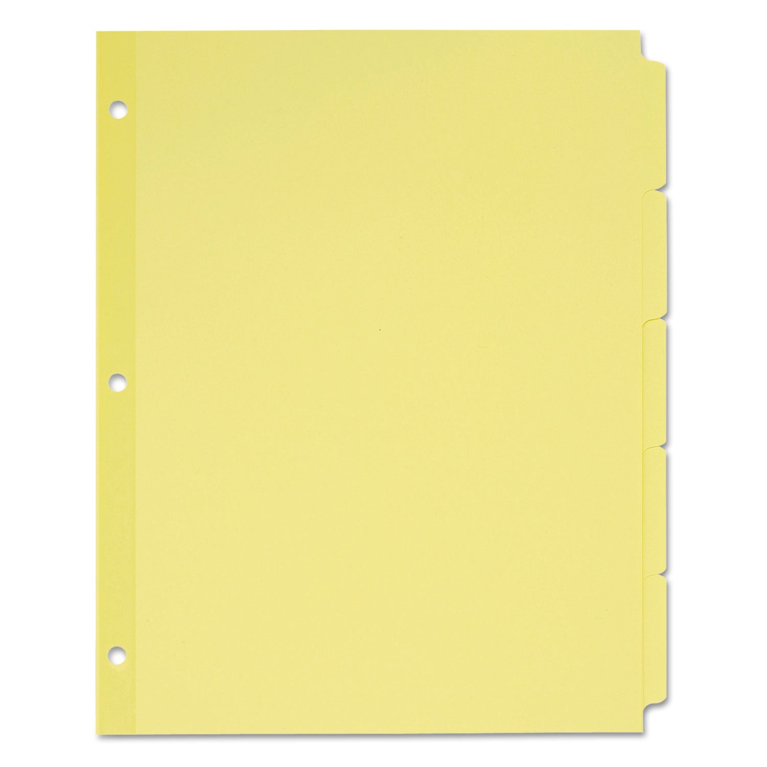Avery Write and Erase Plain-Tab Paper Dividers, 5-Tab, 11 x 8.5, Buff, 36 Sets