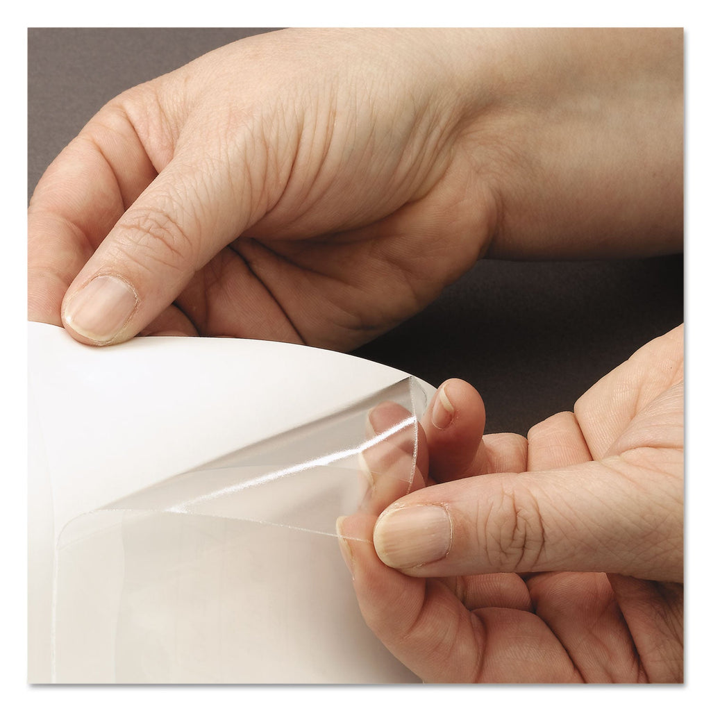 Smead Self-Adhesive Poly Pockets, Top Load, 6.25 x 4.56, Clear, 100/Box