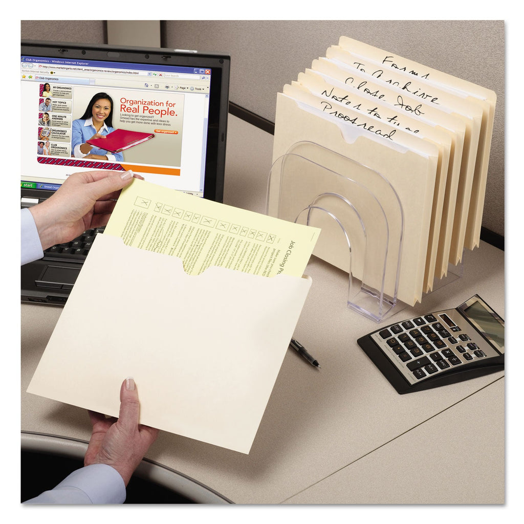 Smead Manila File Jackets, 2-Ply Straight Tab, Legal Size, Manila, 100/Box