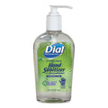 Dial Antibacterial with Moisturizers Gel Hand Sanitizer, 7.5 oz Pump Bottle, Fragrance-Free, 12/Carton
