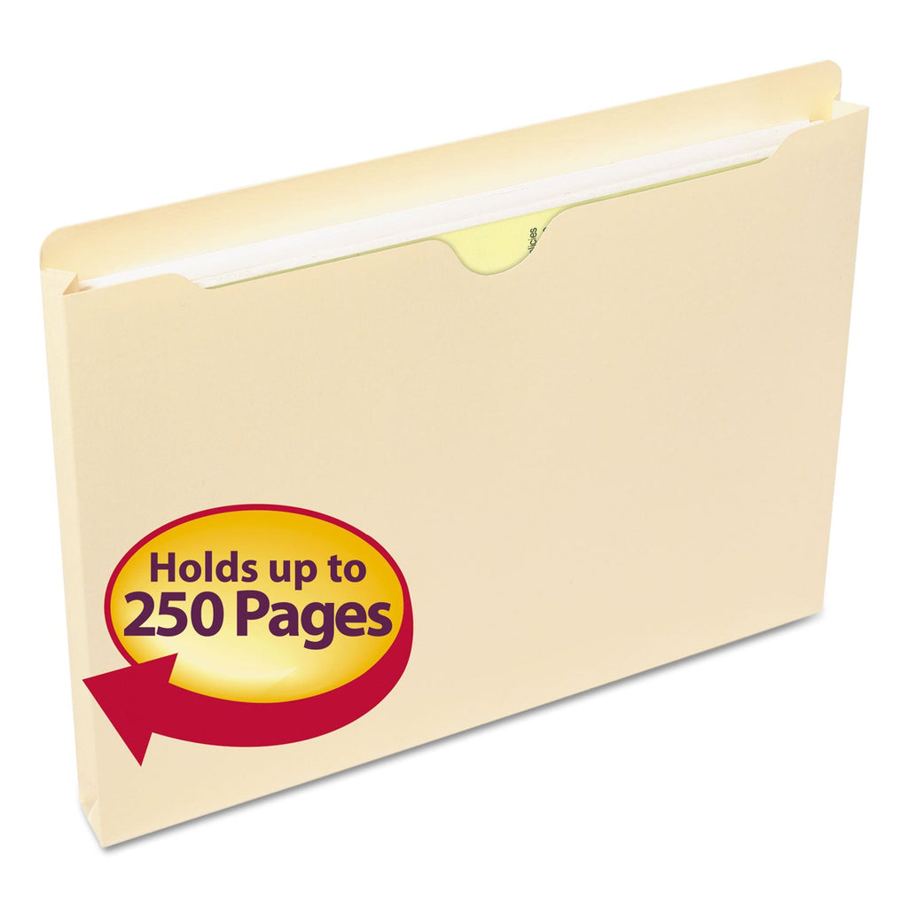 Smead Manila File Jackets, 1-Ply Straight Tab, Letter Size, Manila, 50/Box