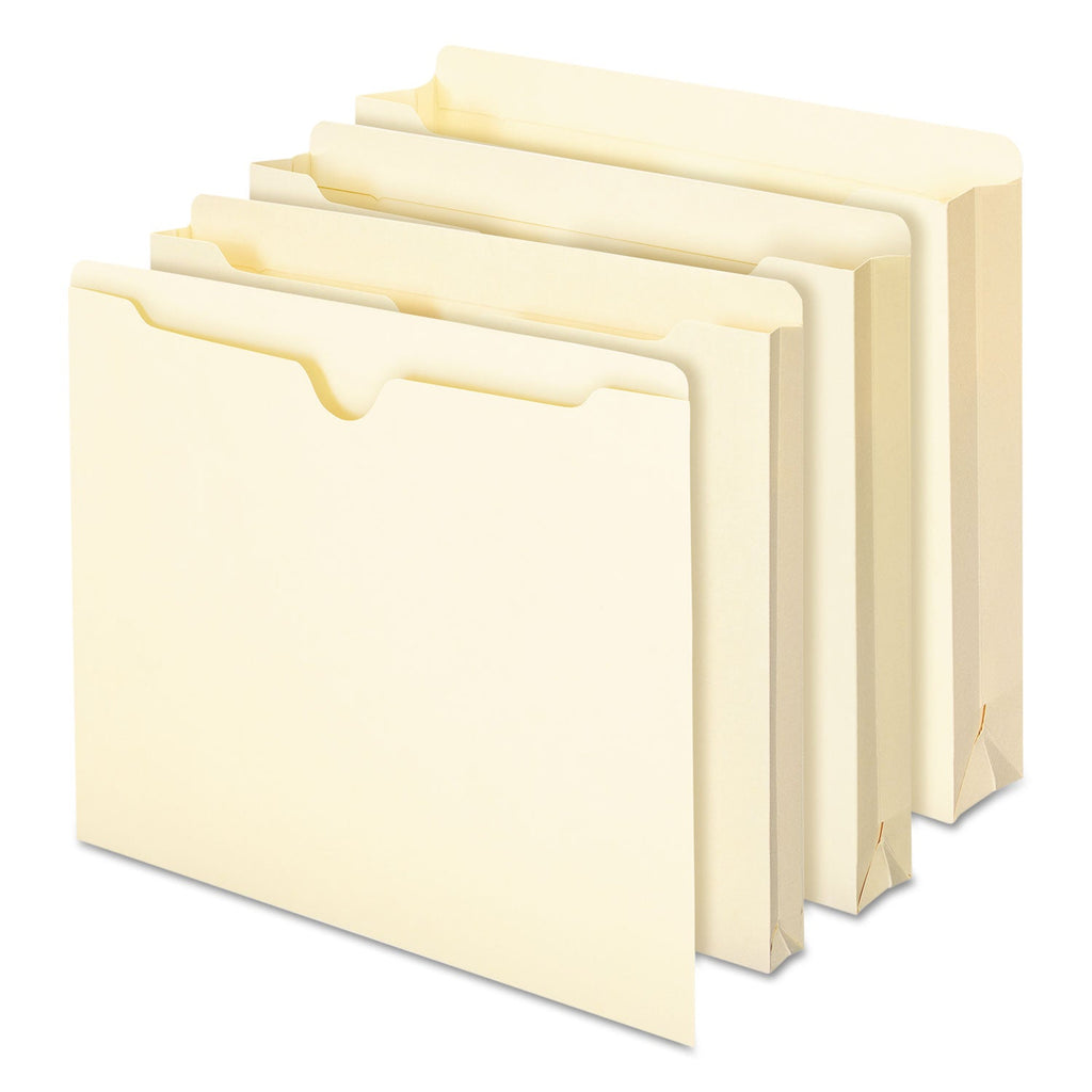 Smead Manila File Jackets, 2-Ply Straight Tab, Letter Size, Manila, 100/Box