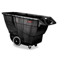 Rubbermaid Structural Foam Tilt Truck, Rectangular, 2,100 lb Capacity, Black