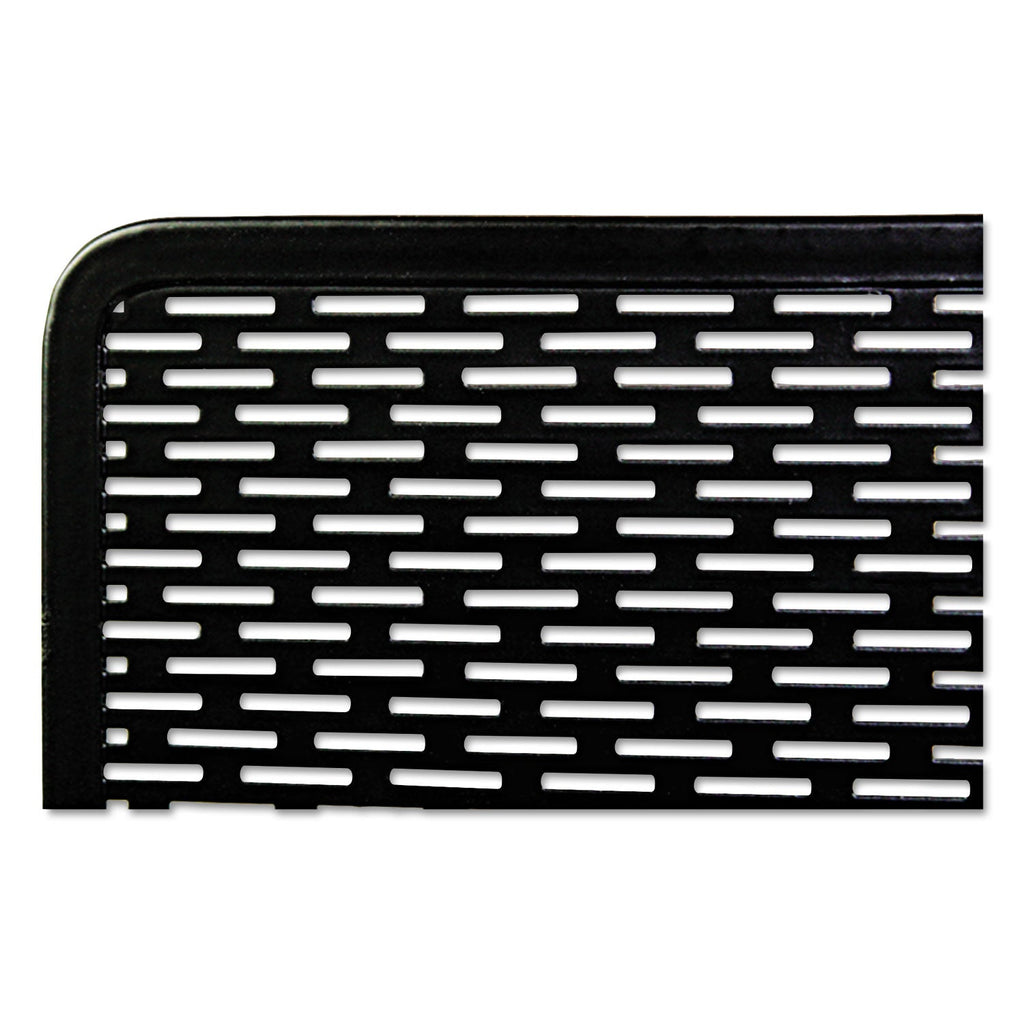 Artistic Urban Collection Punched Metal Desktop File, 1 Section, Letter to Legal Size Files, 13" x 5.75" x 10.75", Black