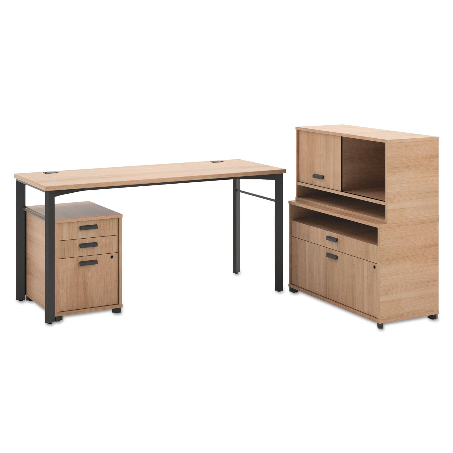 HON Manage Series Worksurface, 60" x 23.5" x 1", Wheat