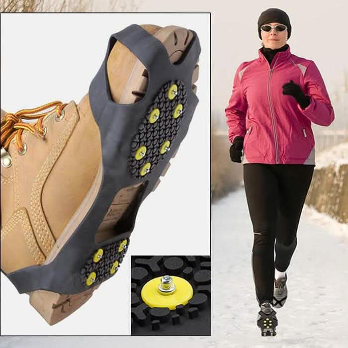 2-Pack: Attachable Anti-Skid Ice-Traction Cleats