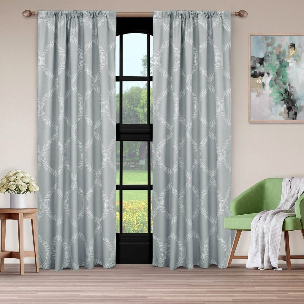 2-Piece Set: Sloane Street Ogee Window Panel Pair