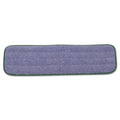 Rubbermaid Microfiber Wet Mopping Pad, 18.5" x 5.5" x 0.5", Green, 12/Carton