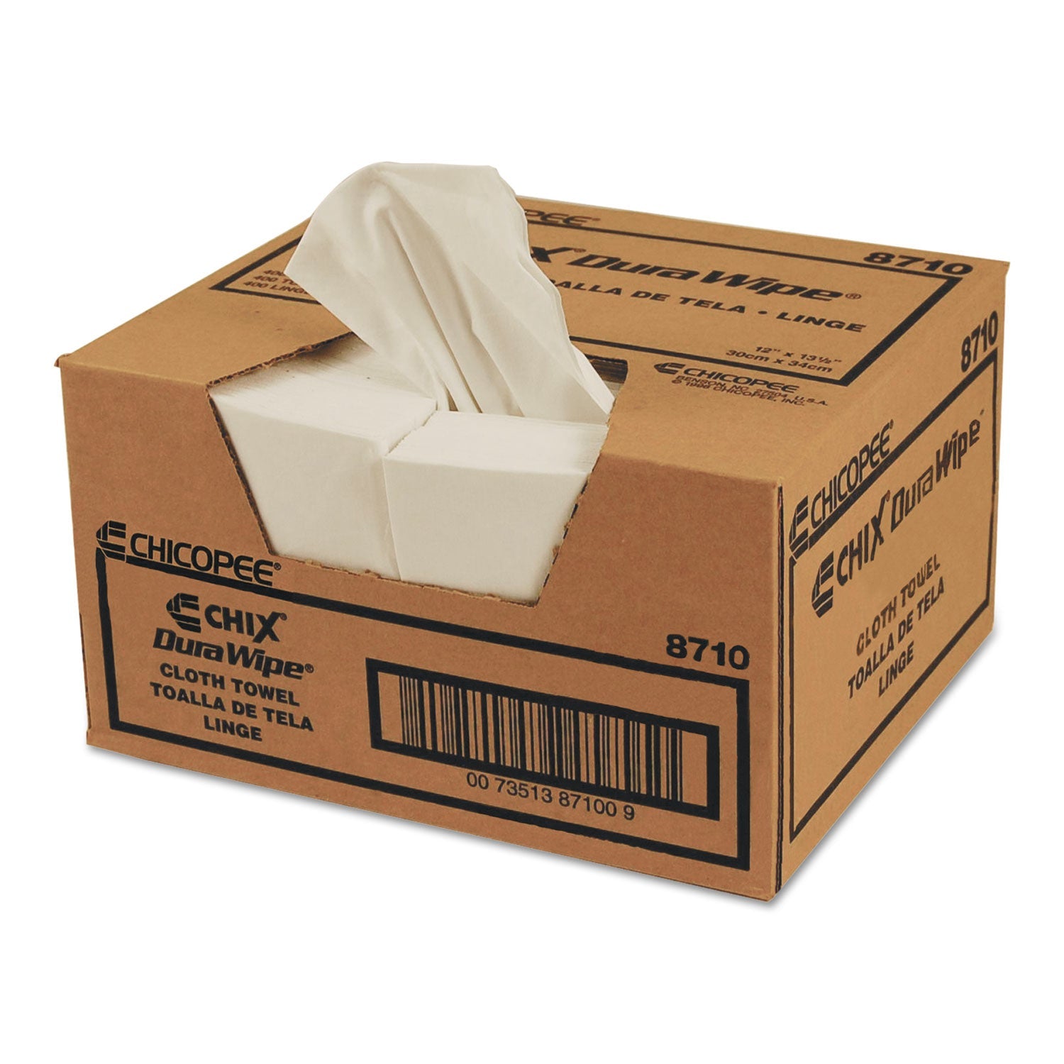 Chicopee VeraClean Critical Cleaning Wipes, Smooth Texture, 1/4 Fold, 12 x 13, White, 400/Carton