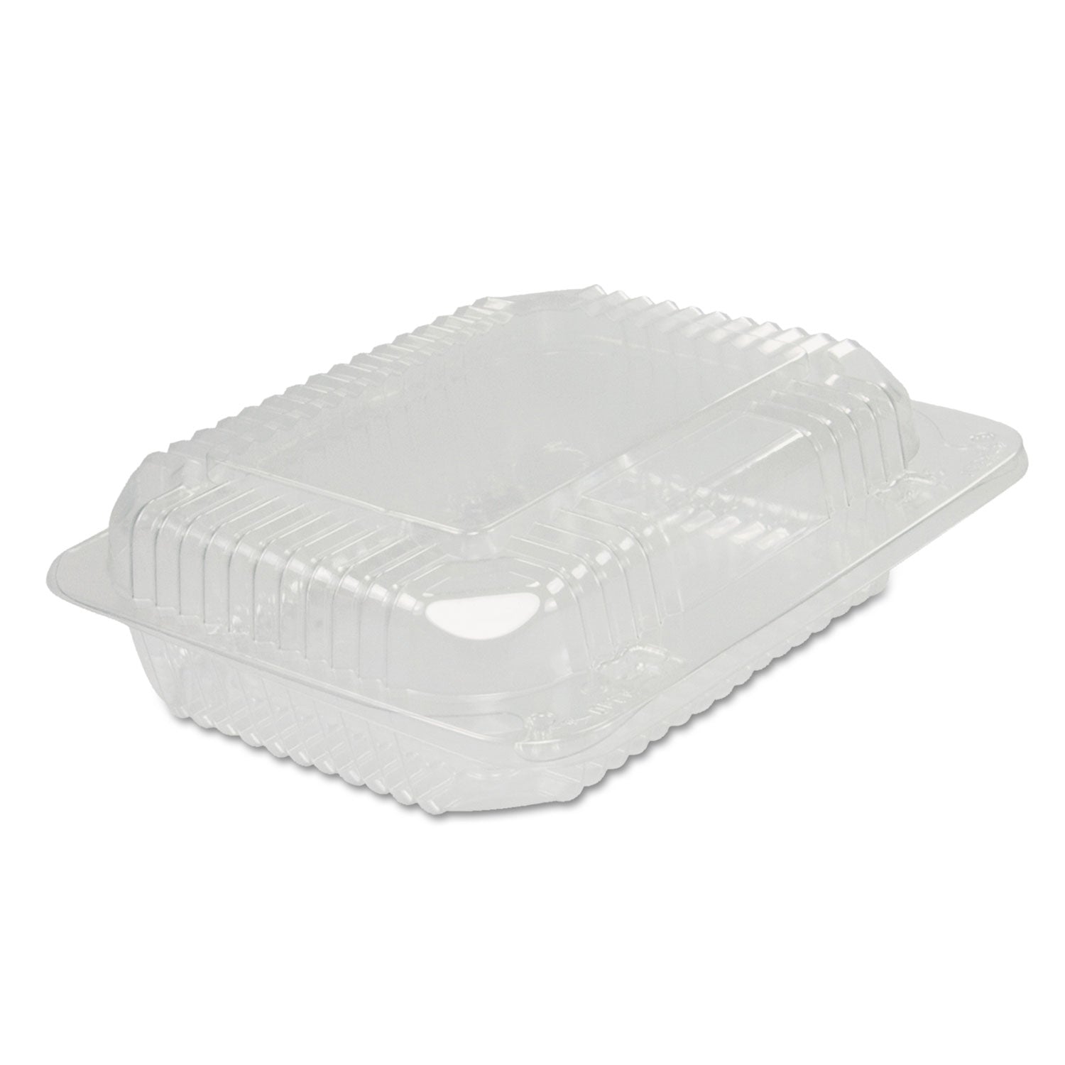 Dart StayLock Clear Hinged Lid Containers, 6 x 7 x 2.1, Clear, Plastic, 125/Packs, 2 Packs/Carton