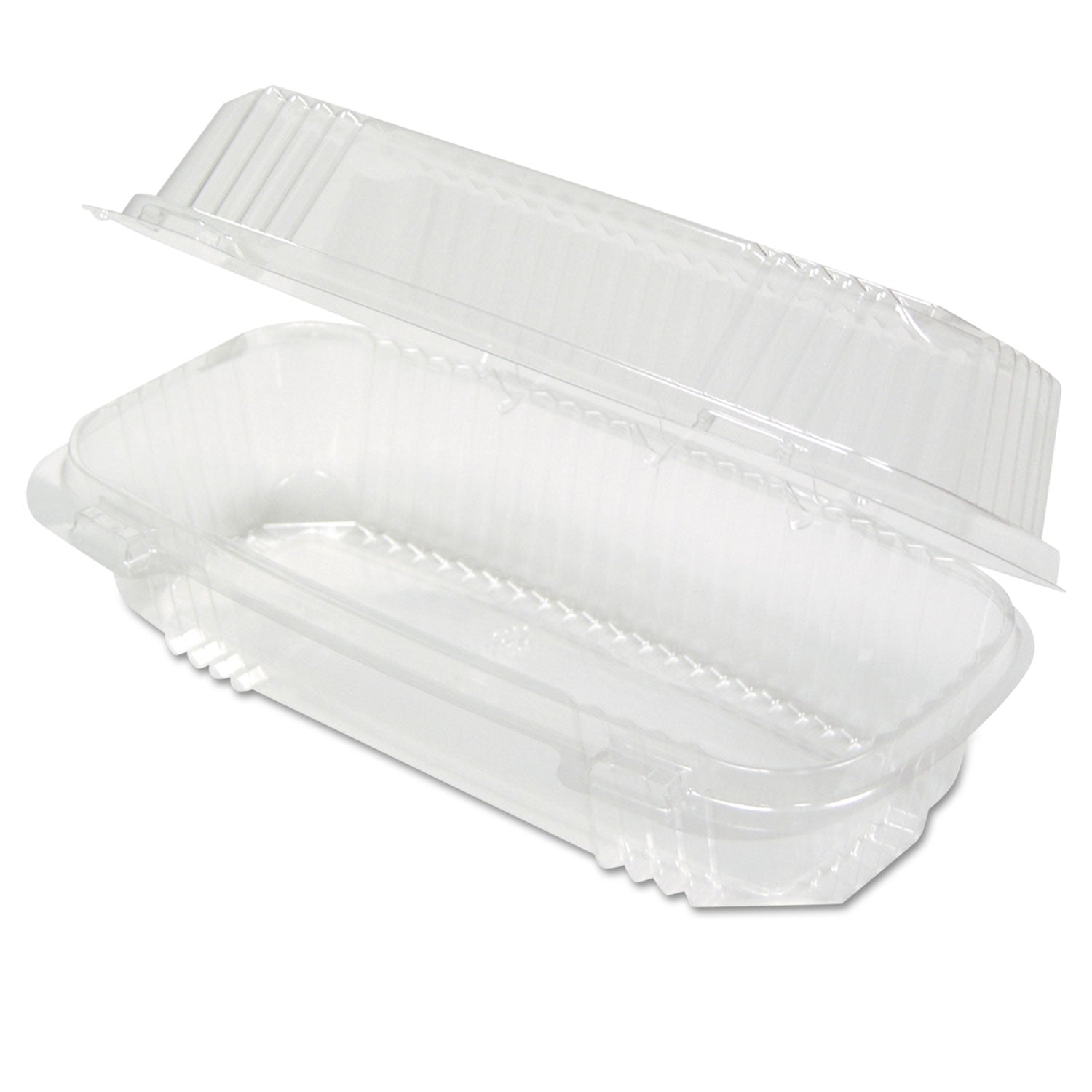 Pactiv Evergreen ClearView SmartLock Hinged Lid Container, 23 oz, 8.5 x 4 x 2.5, Clear, Plastic, 250/Carton