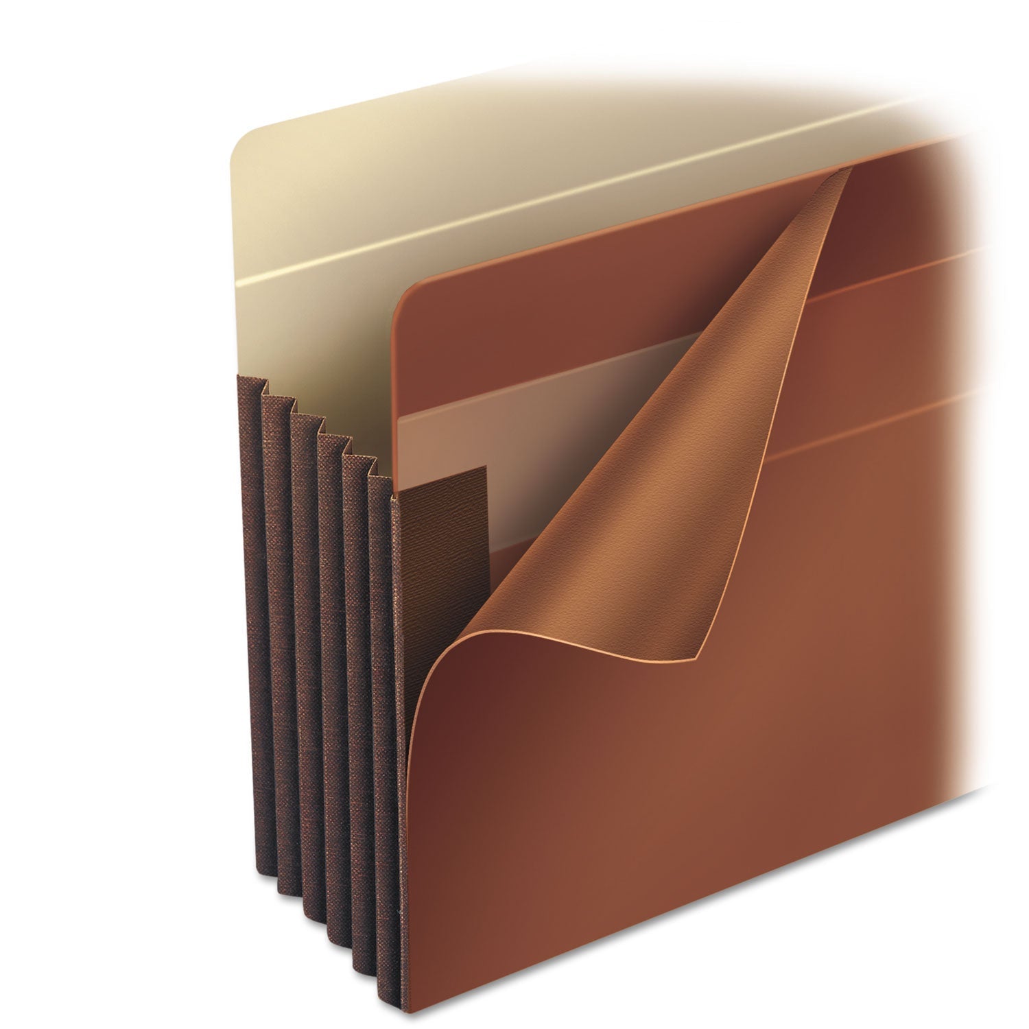 Smead Heavy-Duty Redrope End Tab TUFF Pockets, 5.25" Expansion, Letter Size, Redrope, 10/Box