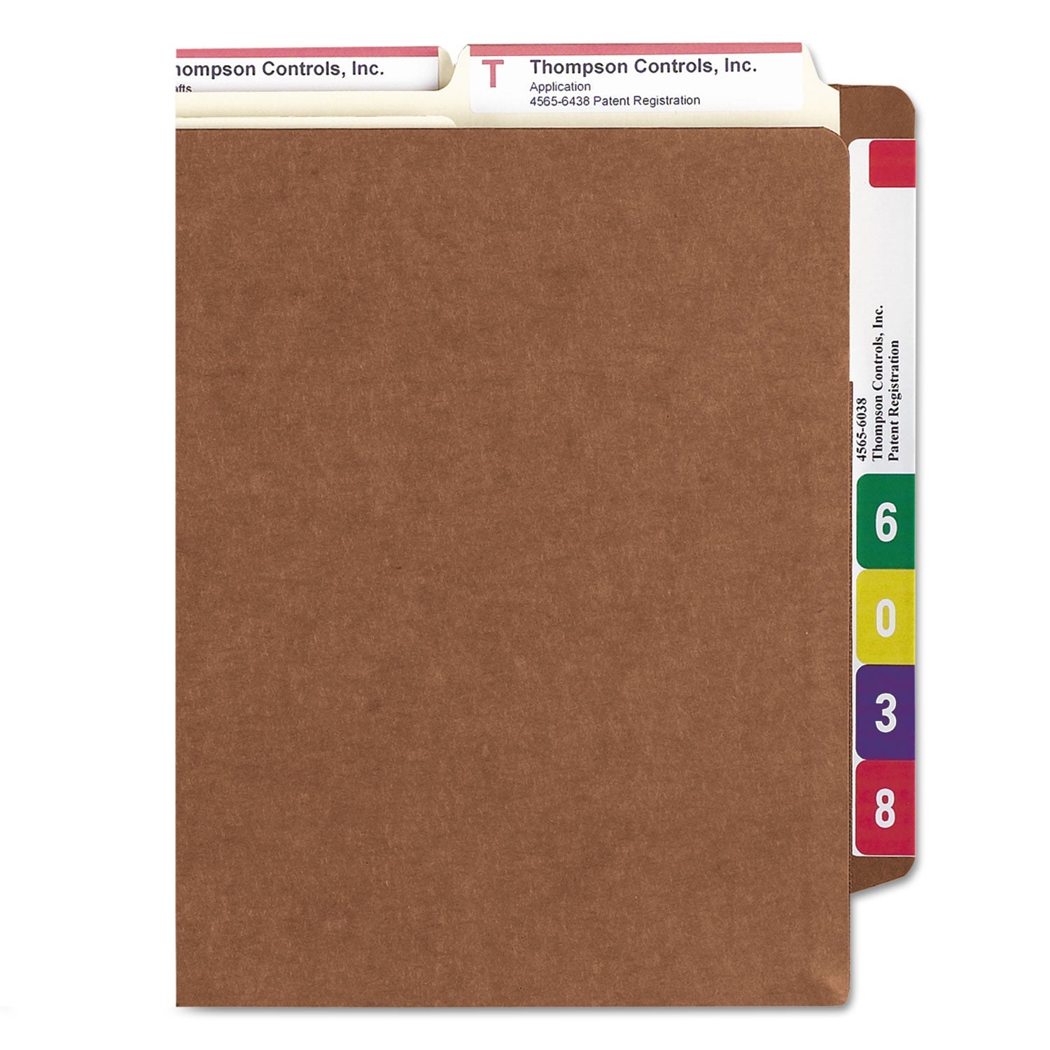 Smead Heavy-Duty Redrope End Tab TUFF Pockets, 7" Expansion, Legal Size, Redrope, 5/Box