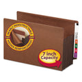 Smead Heavy-Duty Redrope End Tab TUFF Pockets, 7" Expansion, Legal Size, Redrope, 5/Box