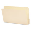 Smead Heavyweight Manila End Tab Folders, 9" High Front, Reinforced 1/3-Cut Tabs: Assorted, Legal, 0.75" Expansion, Manila, 100/Box
