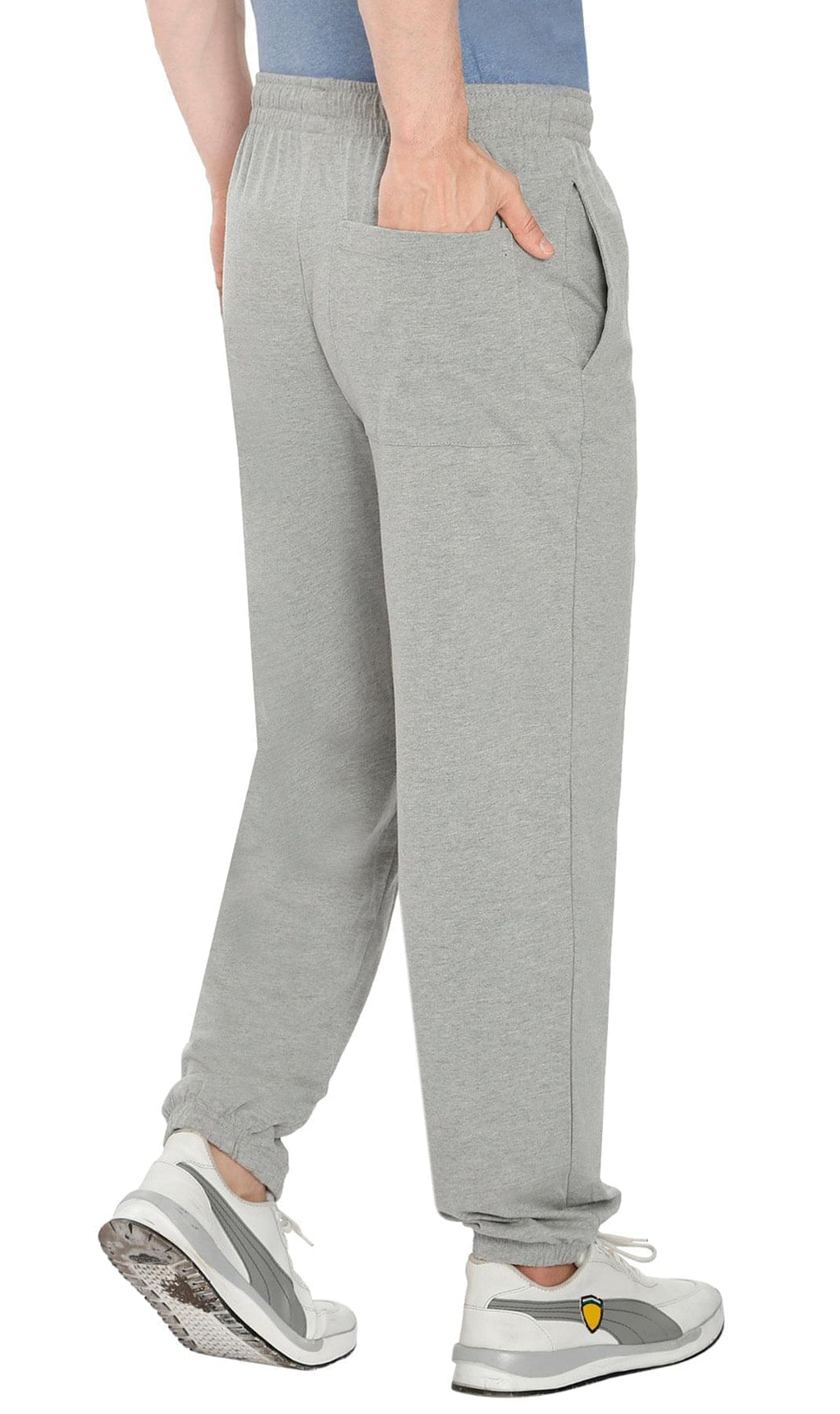 Mens Pull On Elastic Waist Knit Pants - Relaxed Dressing for Comfort